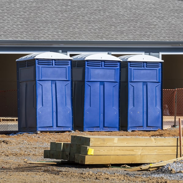 is there a specific order in which to place multiple porta potties in Crandall Texas